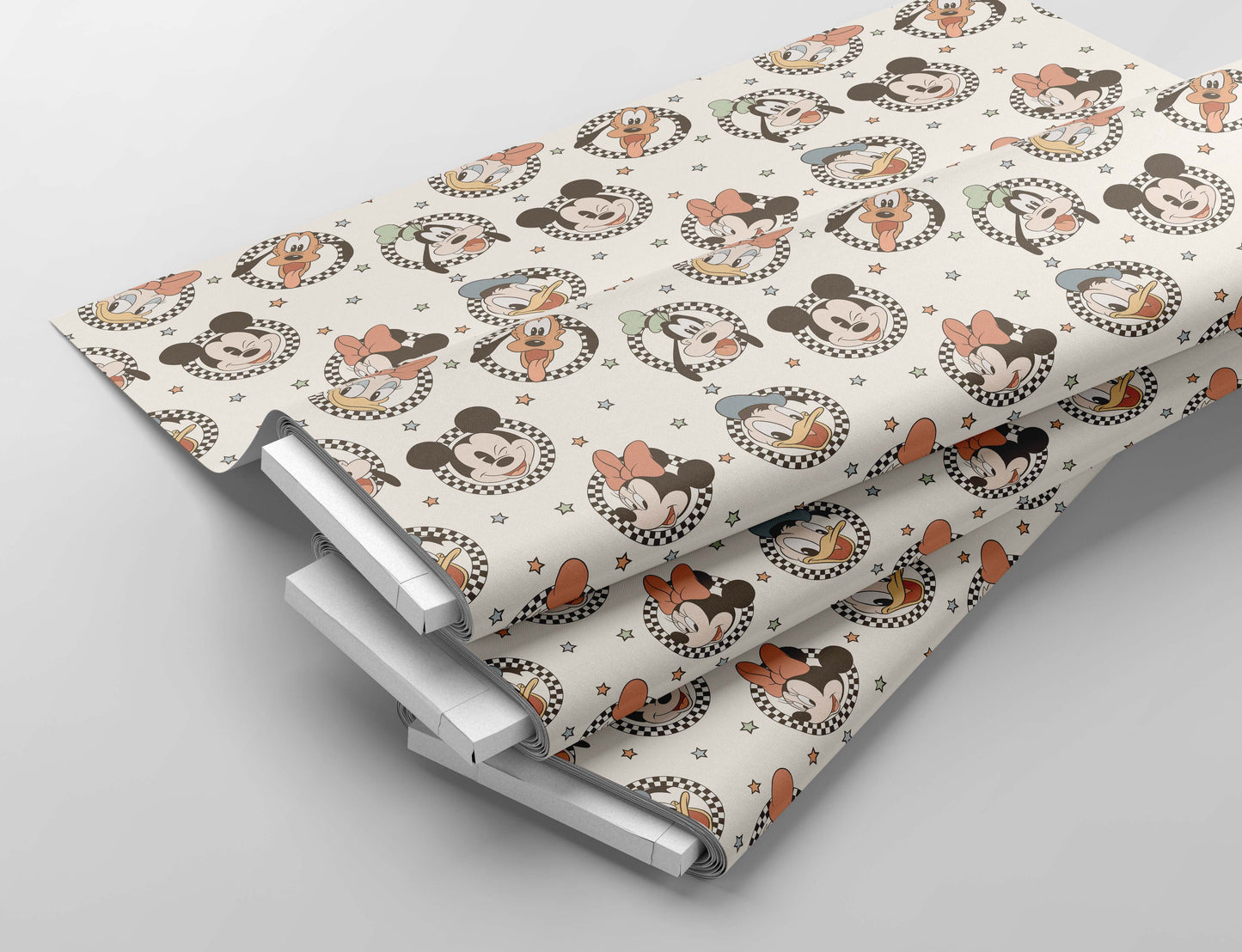 Vintage Mouse seamless file, Magical mouse seamless, Spring and Summer seamless repeating pattern for fabric sublimation