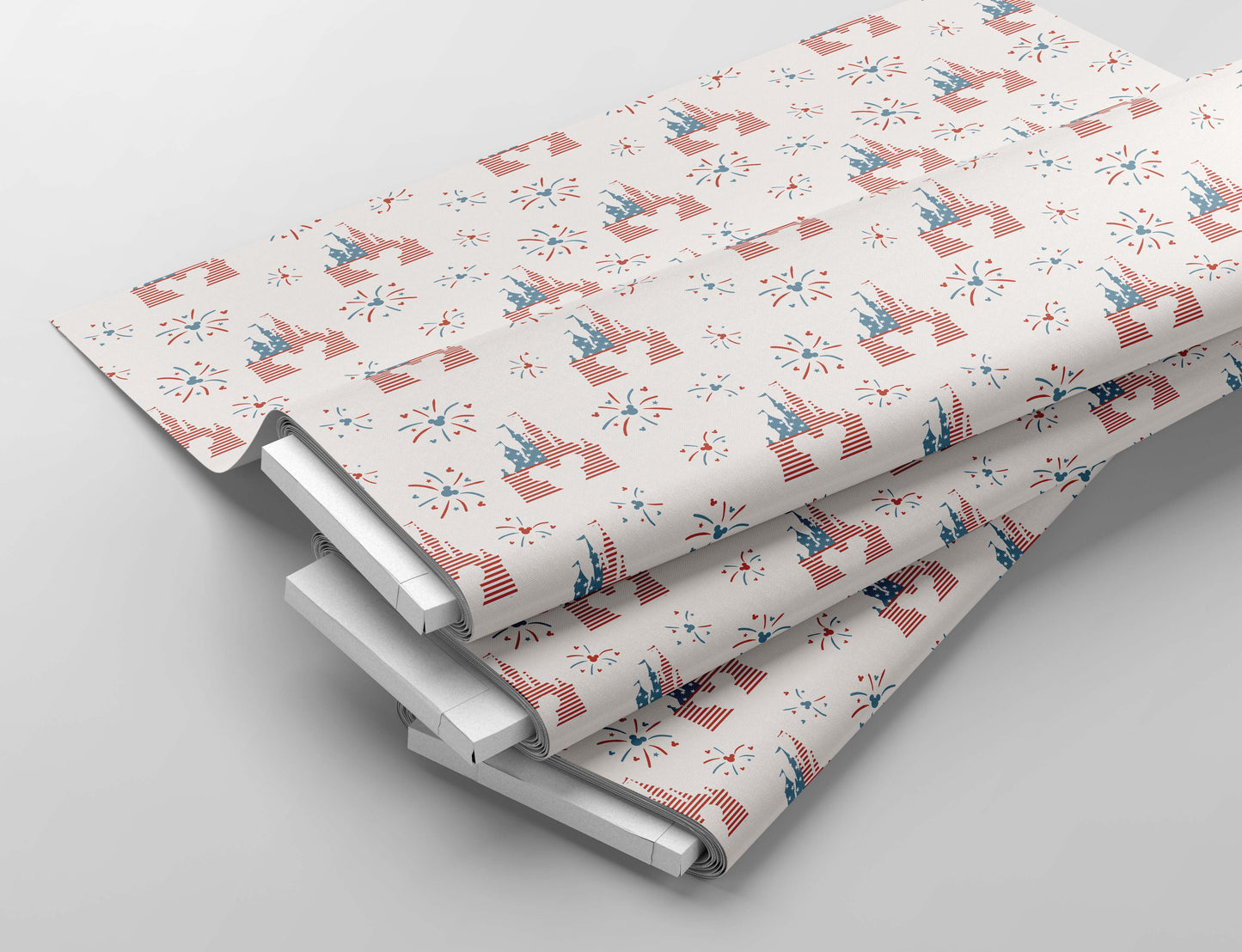 Mouse Fourth of July seamless file, Magical mouse seamless, 4th of July Summer seamless repeating pattern for fabric sublimation