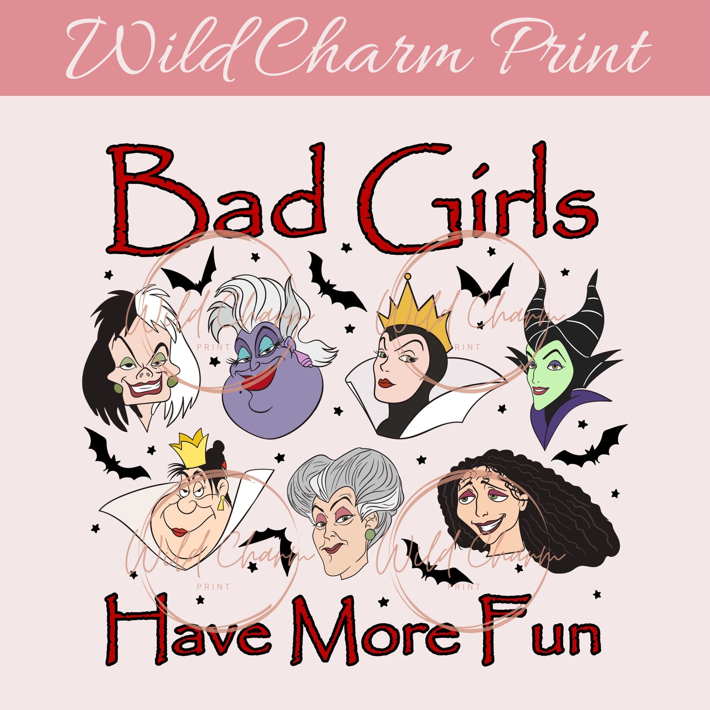 Magical Halloween Villains PNG Sublimation