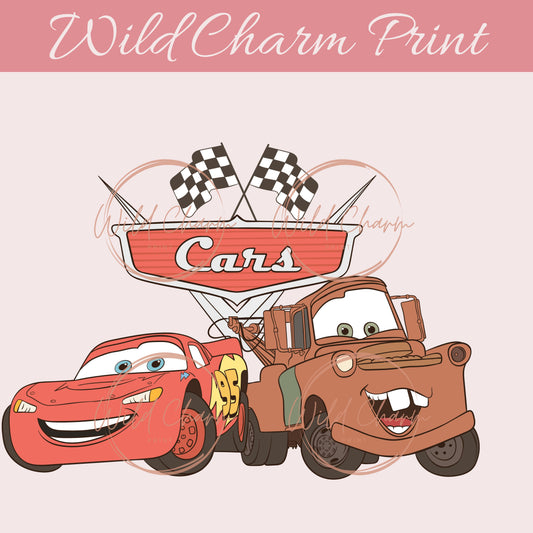 Magical Lightning Cars Boys PNG sublimation