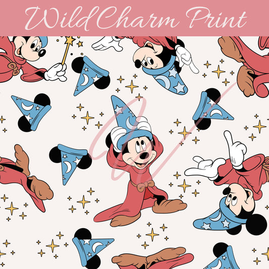 Magical Mouse seamless pattern