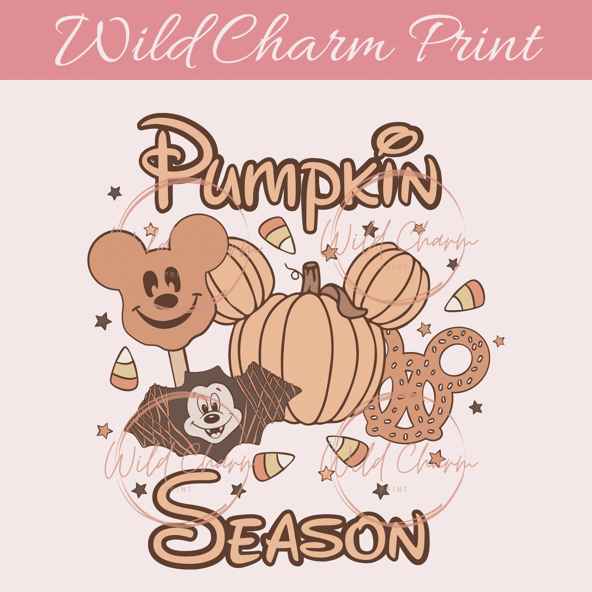 Mouse Pumpkin Sublimation design PNG