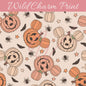 Mouse Pumpkins seamless repeat pattern, Halloween seamless file, Boys seamless pattern for fabric sublimation